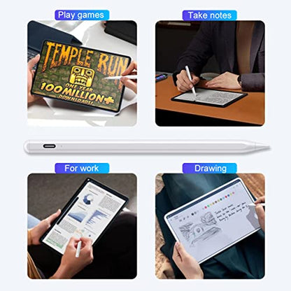 EFAITHFIX Stylus Pen for Touch Screens with Magnetic Design Rechargeable Universal Active Stylus Pen Compatible with iOS/Android/Tablet/Phones/iPad pro/Mini/Air Digital Pencil for Writing and Drawing - color: Stylus Pen for Android White
