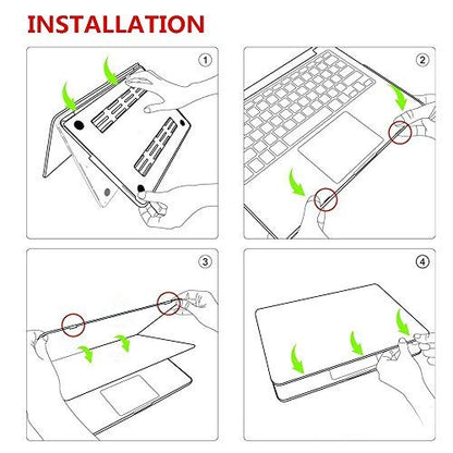 Se7enline Compatible with MacBook Pro 2016-2019 Cover Hard Case Compatible with MacBook Pro 13 A1706/A1989/A2159 with Touch Bar&Sleeve Bag&Keyboard Skin&Screen Protector&Dust Plug, Serenity Blue - color: Serenity Blue, size: 13 inch (2016-2019 Version)