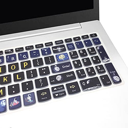 Keyboard Cover for Lenovo IdeaPad 320 330 330s 340s 520 720s 130 S145 L340 S340 15.6" 17.3"/ IdeaPad 3/Yoga C740 C940 15.6"/ ThinkBook 15/Lenovo-A12, Space Man - color: Space Man