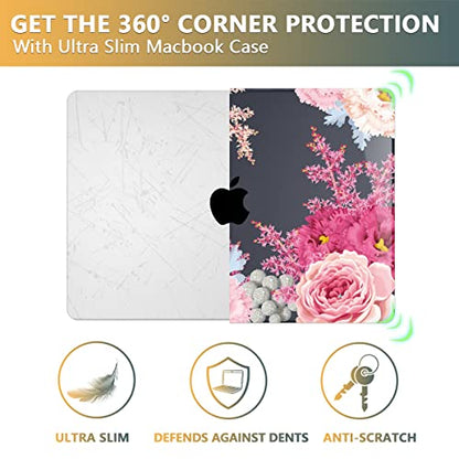 CISSOOK Compatible with MacBook Pro 14 inch Case 2026-2021 M5 M4 M3 M2 M1 | A3434 A3427 A3426 A3112 A3185 A3401 A2918 A2992 A2779, 5in1 Kit Hard Shell Case, Scratch Resistant, Gorgeous Flowers﻿ - color: 14inch-Gorgeous Flowers