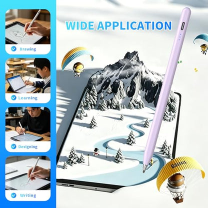 Galaxy Tab A11+ Stylus Pen for Samsung Table A11/A9+/A9 Drawing Stylus for Android Tablets, Precise Writing Pencil,Fast Charging,Auto Sleep,Button on/Off (Purple) - color: purple