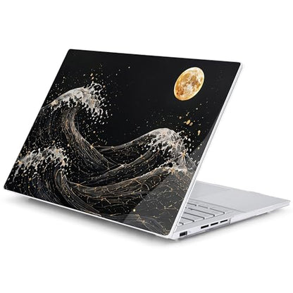 Batianda Case for ASUS Zenbook 14 OLED 2024 2025, Midnight Great Wave | Model UX3405×× / UM3406××, Slim Plastic Hard Shell, Artistic Designs, Ultra-Thin Lightweight Laptop Case - color: Midnight Great Wave