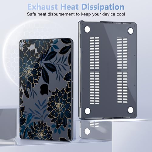 May Chen for 2026 MacBook Pro 14-inch M5 M4 M3 M2 M1 Pro/Max Chip, Release 2026 2025-2021, Model A3427 A3426 A3434 A3112 A3401 A3185, Plastic Hard Shell with Keyboard Cover, Luxury Dahlia - color: Luxury Dahlia