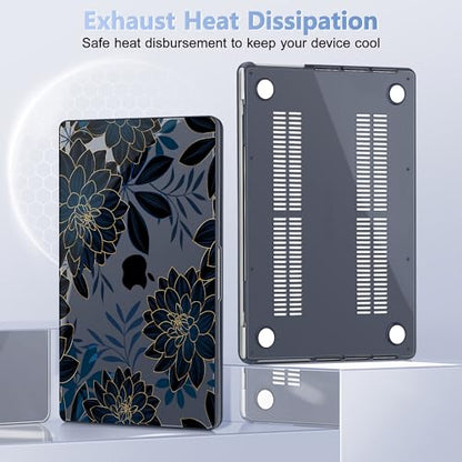 May Chen for 2026 MacBook Pro 14-inch M5 M4 M3 M2 M1 Pro/Max Chip, Release 2026 2025-2021, Model A3427 A3426 A3434 A3112 A3401 A3185, Plastic Hard Shell with Keyboard Cover, Luxury Dahlia - color: Luxury Dahlia