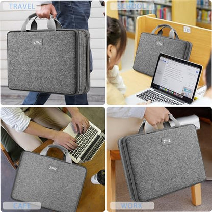 ZINZ Expandable Laptop Case 15.6 Inch Sleeve, Protective Carrying Case Compatible with MacBook Neo 16", MacBook Pro 16"/15.4", Dell XPS 16" and Most 15" 15.6" 16" Notebook，G01DG01 - color: G01dg01, size: 15-16"