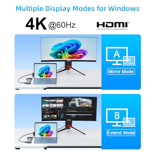 [2025 New] Surface Docking Station- 2 Year Warranty -10 in 1 Surface Dock with HDMI Ethernet SD/TF 5*USB PD, Docking Station for Surface Pro 11/10/9/8/X/7/6/5,Surface Laptop,Surface Book - size: 10