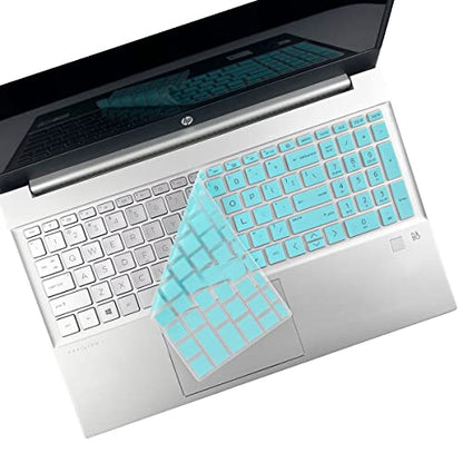 Keyboard Cover for HP Pavilion 17 17t 17z 17-cn 17-cp/HP Pavilion 15-eh 15-eg 15-er 17z-cp300/200/100 17z-cp000 17-cp0010nr 17-cn0025nr 17-cn0021nr 17-cn0020nr 15t-eg300 15-eg0125od 15-eg0050wm - color: Hotblue