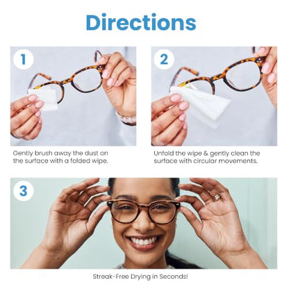 210 Count Lens Wipes for Eyeglasses, Eyeglass Cleaning Wipes Pre-moistened Individually Wrapped Scratch-Free Streak-Free Eye Glasses Cleaner Wipes for Sunglasses, Camera Lens, Screens - size: 210 Count (Pack of 1)