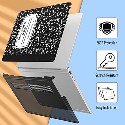Fintie Case for 12.4 inch Microsoft Surface Laptop Go 3/2/1 2023/2022/2020 | Model: 2013 1943, Snap On Hard Shell Cover, Composition Book - color: composition book