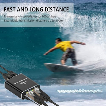 Pushua 1000Mbps Ethernet Splitter High Speed 1 to 3, Gigabit LAN Splitter (3 Devices Simultaneous Networking), RJ45 Splitter Adapter with USB Power Cable, Internet Splitter for Cat5/5e/6/7/8 Cable - style: 1to3