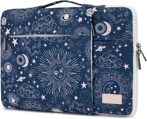 360° Protective Laptop Sleeve Case Bag with Handle and Luggage Strap for iPad 13 inch,MacBook Air 13" and 13.3 inch Screen Laptop - color: Sol de Mayo(3 Pockets), size: 12.5 inch-13.5 inch