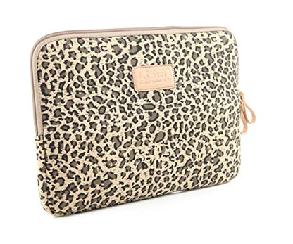 BSLVWG 11.6 Inch Laptop Sleeve Multi-Color & Size Choices Case/Water-Resistant Neoprene Notebook Computer Pocket Tablet Briefcase Carrying Bag/Pouch Skin Cover - color: Brown Leopard, size: 11.6 inch