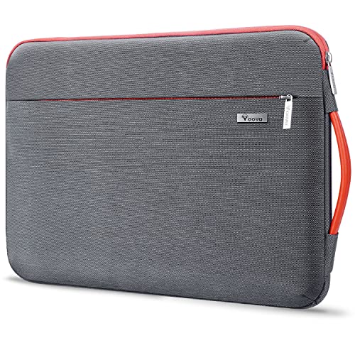Voova Laptop Sleeve Case 15.6 16 Inch with Handle, 360° Protective Waterproof Slim Computer Bag Cover Compatible with MacBook Pro M2/M3/M4 16, HP Acer Lenovo Yoga ThinkPad Asus Laptop, Grey - color: Grey, size: 15.6-16 Inch