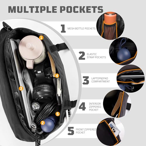 1TG Messenger Bag for Men, Laptop Bag Fit for 13'' 15'' | Crossbody Shoulder Bag, Satchel, Water-resistant, with Laptop Sleeve up to 15.6'', for Office Work Travel