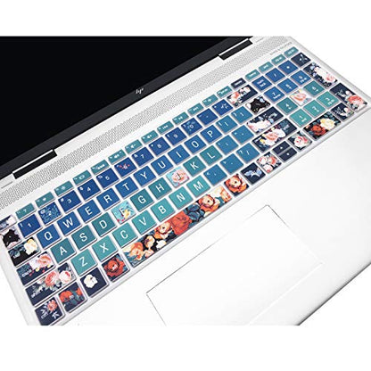 Keyboard Cover for HP Envy x360 15.6''Series/Pavilion 15/ Pavilion x360 15.6” /Envy 17 17.3" Series/Laptop 15t 17t 17-ca0011nr 17-by0040nr, Rose - color: Rose