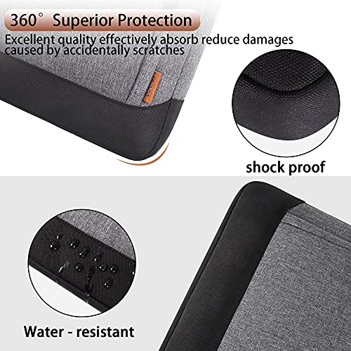 DOMISO 13.5-14 Inch Laptop Bag Business Briefcase Laptop Case Ultrabook Notebook Carrying Case Shoulderbag for MacBook Pro 14 Inch 2021 Model A2442 with M1 Pro/ M1 Max Chip & Touch ID,Grey - color: Grey / Black, size: 13.5 - 14 Inch