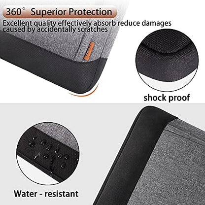 DOMISO 13.5-14 Inch Laptop Bag Business Briefcase Laptop Case Ultrabook Notebook Carrying Case Shoulderbag for MacBook Pro 14 Inch 2021 Model A2442 with M1 Pro/ M1 Max Chip & Touch ID,Grey - color: Grey / Black, size: 13.5 - 14 Inch