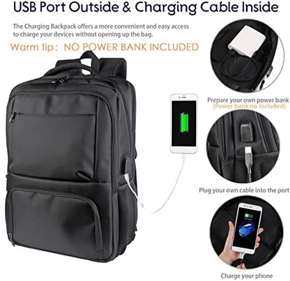 Laptop Backpack Fits 17 Inch Computer, Size suit to airline: America Airlines/Frontier Airlines/Spirit Airlines/South West Airlines, Black - color: A Black