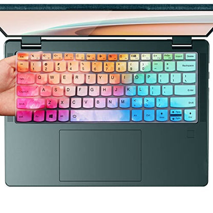 Keyboard Cover for Lenovo Yoga C740 C940 14" /Lenovo Yoga 6 13ARE05 13ALC6 /Yoga C930 930 920 13.9" /Yoga 720 720S 730 13.3" /Yoga 720 12.5" /Yoga 730 15.6"/Lenovo Flex 14 14" Keyboard Skin-Colorful - color: Colorful