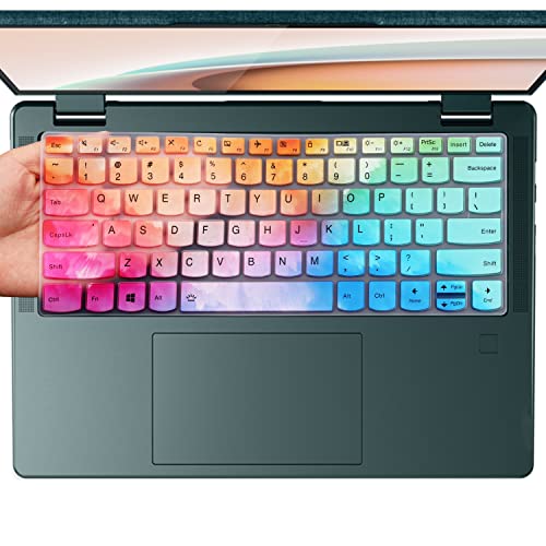 Keyboard Cover for Lenovo Yoga C740 C940 14" /Lenovo Yoga 6 13ARE05 13ALC6 /Yoga C930 930 920 13.9" /Yoga 720 720S 730 13.3" /Yoga 720 12.5" /Yoga 730 15.6"/Lenovo Flex 14 14" Keyboard Skin-Colorful - color: Colorful