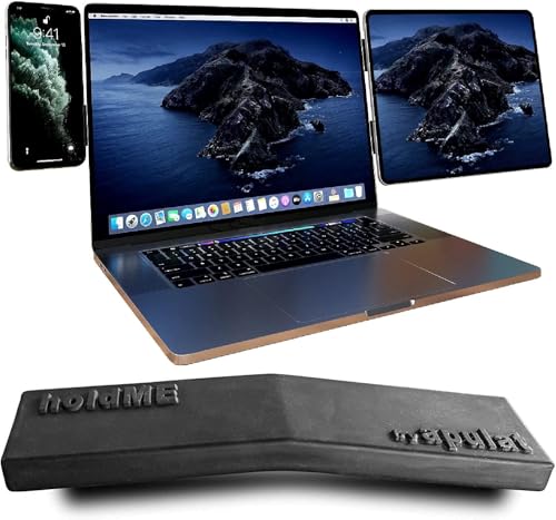 Portable Magnetic Side Mount, Strong Holder to Attach Your iPhone, iPad or Second Screen to Your Laptop or Desktop Computer Monitor, Expand Your MacBook with a Mobile Display