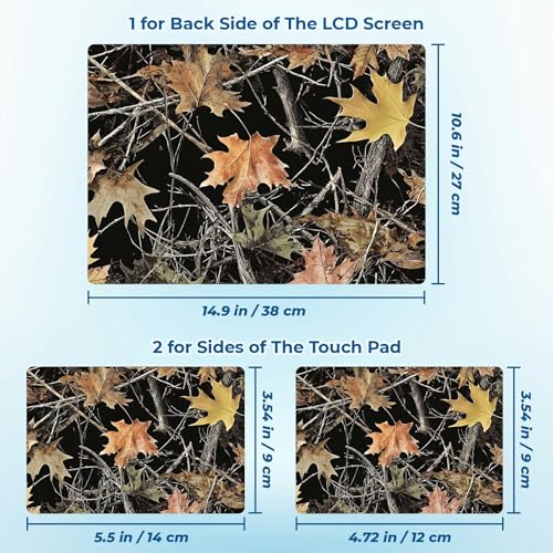 Reusable Universal Laptop Skin Sticker, Cut to Fit for 11.6–15.6 Inch Laptops, Waterproof Protective Film, No-Residue - Camouflage - color: Camouflage