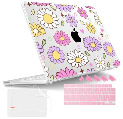 Tuiklol for MacBook Neo 13 Inch Case 2026 A3404 A18 Pro, Printed PC Shockproof Slim Hard Shell Case with MacBook Neo Laptop Cover, Flower - color: Flower