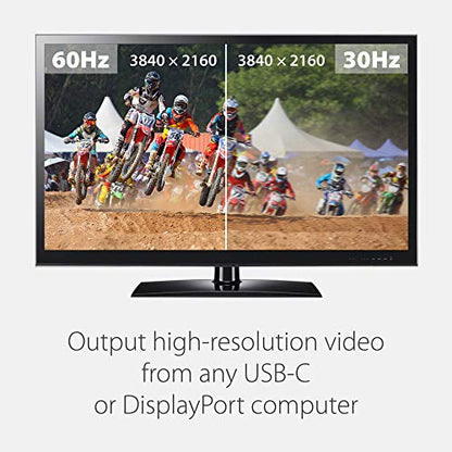 Moshi USB C to DisplayPort Cable 1.5m/5ft, Support 5K@60 Hz, 4K HDR, VESA Certified, Aluminum Housing, Thunderbolt 3 Compatible (Ensure Monitors Accept DisplayPort Signal)