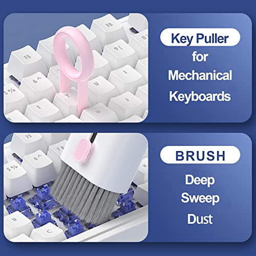 Electronics Cleaner Kit. Keyboard Brush, Airpod Cleaning Tool, Phone Screen Cleaner. for Computers, MacBooks, Laptops, Airpods Pro, Headphones. - color: gray
