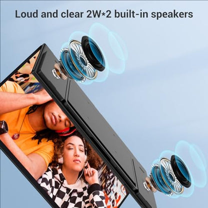 InnoView 18.5" Laptop Screen Extender 115% sRGB Dual Monitors Stacked Folding Triple Monitor (Wins/Mac) 1080P Triple Portable Monitor for Laptop 90°/180° Automatic Rotation