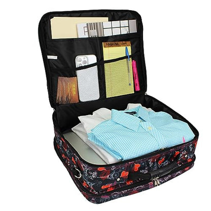 World Traveler Rolling 17-Inch Laptop Briefcase Computer Case - Paris Black - color: Paris Black