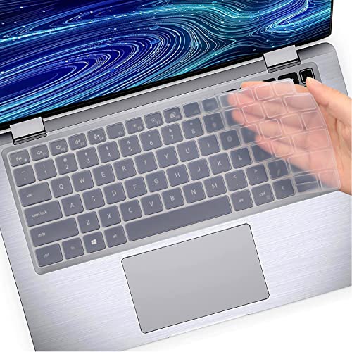 Keyboard Cover for Dell Latitude 14" 7410 7420 7430 7440 7450, Latitude 5440 5430 5431 5420 3440 14", Latitude 7520 15.6" Dell Latitude 9000 9510 9520 9420 9430 Keyboard Protective Cover-Clear - color: clear