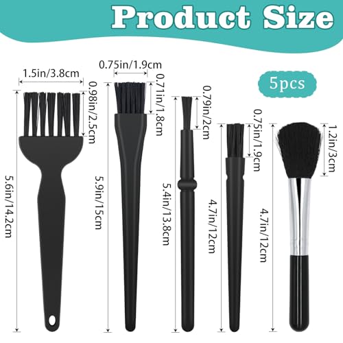 Anti Static Brush Set-5 Piece Keyboard Cleaning Brush and ESD Safe Electronic Dust Cleaning Brushes Kit for Computer,Laptop,Camera,Car Vents,PC Cleaning