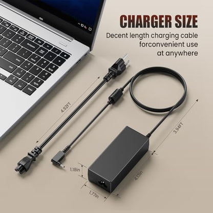 VUOHOEG 65W Chromebook Charger Compatible with Acer C720 C740 CB3-431 CB3-532 CB5-571 C910, Spin 3/5, Switch Alpha 12, Aspire R13 R15 – 3.0x1.1mm Replacement with US Power Cord