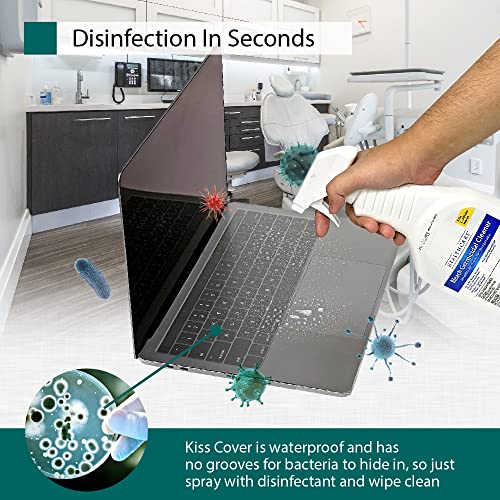 Kiss Cover Keyboard/Control Cover for Apple MacBook Air 13" (2018 2019 2020) [2 Pack] - Complete Coverage Protects Touch Controls and Touch ID Waterproof Easy Clean