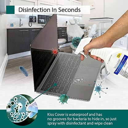 Kiss Cover Keyboard/Control Cover for Apple MacBook Air 13" (2018 2019 2020) [2 Pack] - Complete Coverage Protects Touch Controls and Touch ID Waterproof Easy Clean
