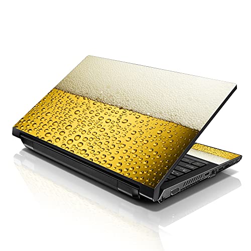 LSS Laptop 15 15.6 Skin Cover with Colorful Beer Pattern for HP Apple Asus Acer Compaq - Fits 13.3" 14" 15.6" 16" (2 Wrist Pads Free) - color: Beer, size: 13" - 16"