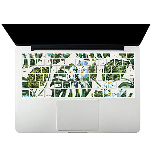 Protective Case Compatible with MacBook Pro 13 inch with CD-ROM Model: A1278(Old Version 2012/2011/2010/2009/2008), Plastic Hard Shell Case Cover & Keyboard Cover Skin - Green Leaves - color: Green Leaves, size: A1278(Pro 13 w/CD-ROM 2008-2012)