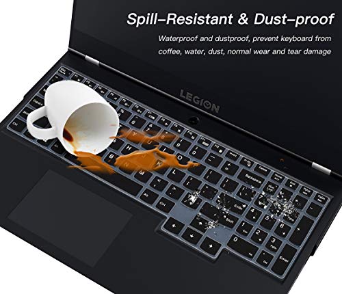 Keyboard Cover for Lenovo Legion Pro 5 5i 7 7i (Gen 8/9) 16" / Legion Pro 9i Gen 9 16/Legion 9 16IRX9/Legion Slim 7 7i(Gen9/Gen 8/7/6) 15.6, Legion 5 5i 5p 5pi 7i 15.6 17.3 / LOQ 15.6" 16"-Black - color: Black