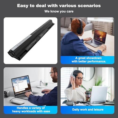 40Wh M5Y1K Laptop Battery Compatible with Dell Inspiron 14 15 17 5000 3000 Series 5758 5759 5755 3451 3558 5558 5559 3551 3567 5458 5756 5555 GXVJ3 VN3N0 HD4J0 WKRJ2 991XP P47F P51F P63F 14.8V - size: 10.6 * 1.5 * 0.8 Inch M5Y1K
