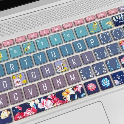 Keyboard Cover for 15.6" HP ProBook 450/455/650 G8/G9/10, Cute Keyboard Skin, Red Flowers - color: Red Flowers