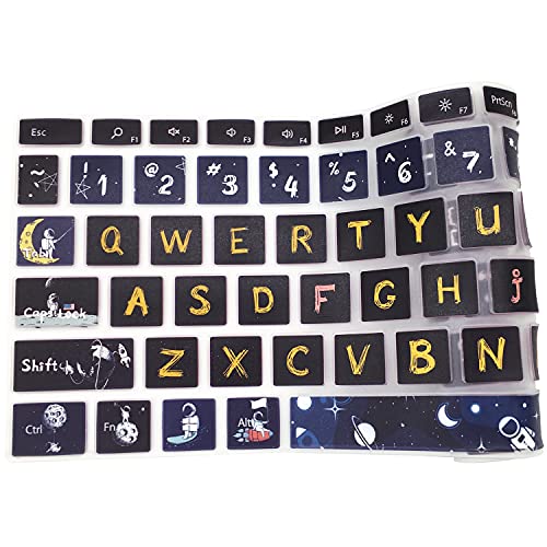 Silicone Keyboard Skin for 12.4" Microsoft Surface Laptop Go 1/2 / 3, Space Man - color: Space Man