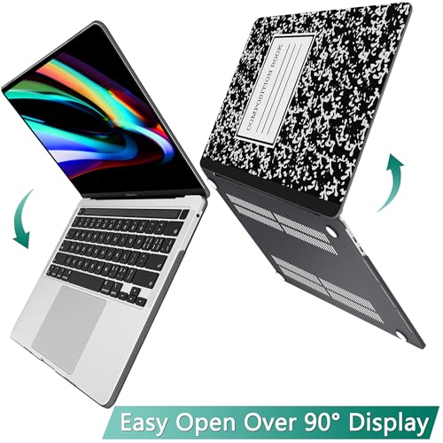 May Chen for MacBook Pro 13 Case 2022 2021 2020 Release Models: M2 M1 A2338 A2289 A2251, Plastic Hard Shell Case with Keyboard Cover for MacBook Pro 13 inch with Touch Bar fits Touch ID, Book - color: Book