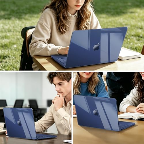 MOSISO Compatible with MacBook Neo Case 13 inch 2026 A3404 A18 Pro Chip | Ultra-Thin Surpass Natural Beauty Seamlessly Closes Protective Hard Shell Case Cover, Crystal Indigo - color: Crystal Indigo