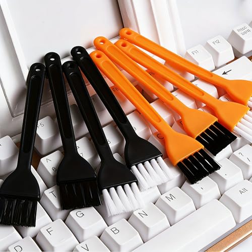 8 Pcs Keyboard Cleaner Brush Kit, Small Anti-Static Computer Cleaning Brush Set for Laptop, Electronics, PCB, Shaver, Tiny Gap Dusting Tool, Multi-Purpose Office Desk Accessories
