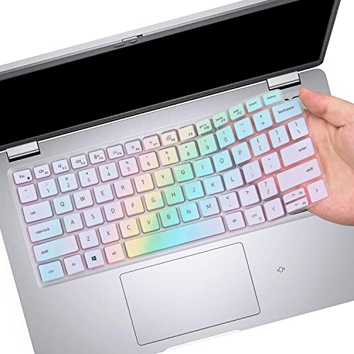 CaseBuy Keyboard Cover for Dell Latitude 5420 5430 5440 5450 3450 3440 14, Latitude 7440 7450 7430 7420 7410 14, Latitude 7520 15.6, Latitude 9510 9520 9420 9430 Keyboard Protector, Colorful - color: Colorful