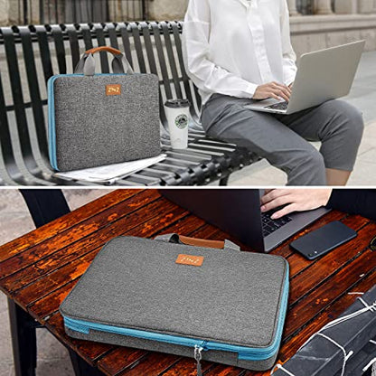 Slim Expandable Laptop Case 15.6 Inch Sleeve Upgraded Protective Durable Recycled Carrying Case Compatible with MacBook 15" & 16" and Most 15" 15.6" 16" Notebook,L01G02 - color: L01g02, size: 15.6"