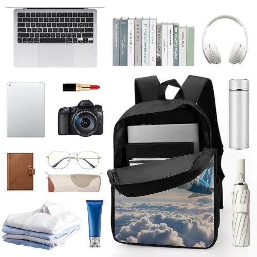 Laptop Backpack with Pocket, Large, Adjustable 17 Inch Bag, Waterproof | Airplane Computer Bag for Work, Breathable, Expandable Backpack for Women Men, Portable