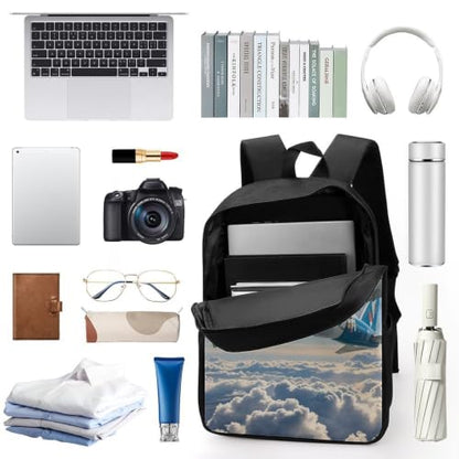 Laptop Backpack with Pocket, Large, Adjustable 17 Inch Bag, Waterproof | Airplane Computer Bag for Work, Breathable, Expandable Backpack for Women Men, Portable