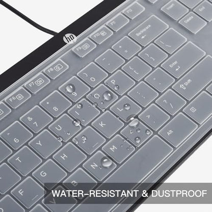 CaseBuy Keyboard Cover For HP USB Slim Business Keyboard KU-1469 SK-2120 KB-1469 803181 And HP EliteOne 800 G4 All-In-One PC, Clear Silicone
